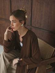 Milano Maxi Jacket Chocolate