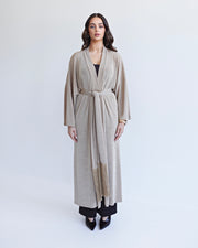 Nomad Fringe Robe Deep Beige