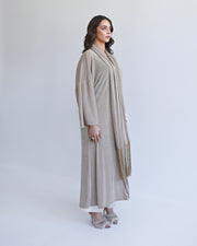 Nomad Fringe Robe Deep Beige