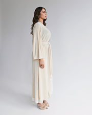 Nomad Fringe Robe Cream