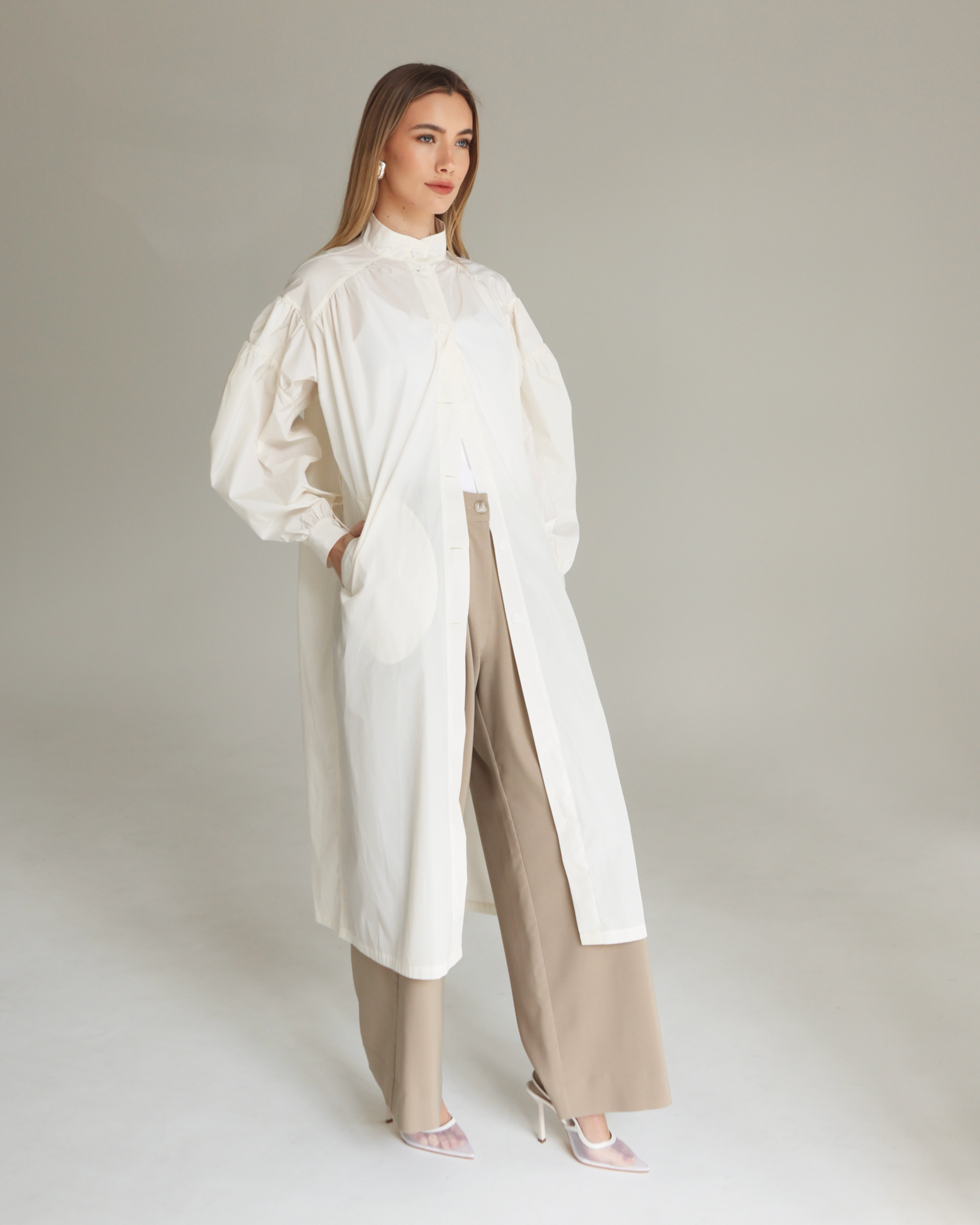 Sol Trench Ivory
