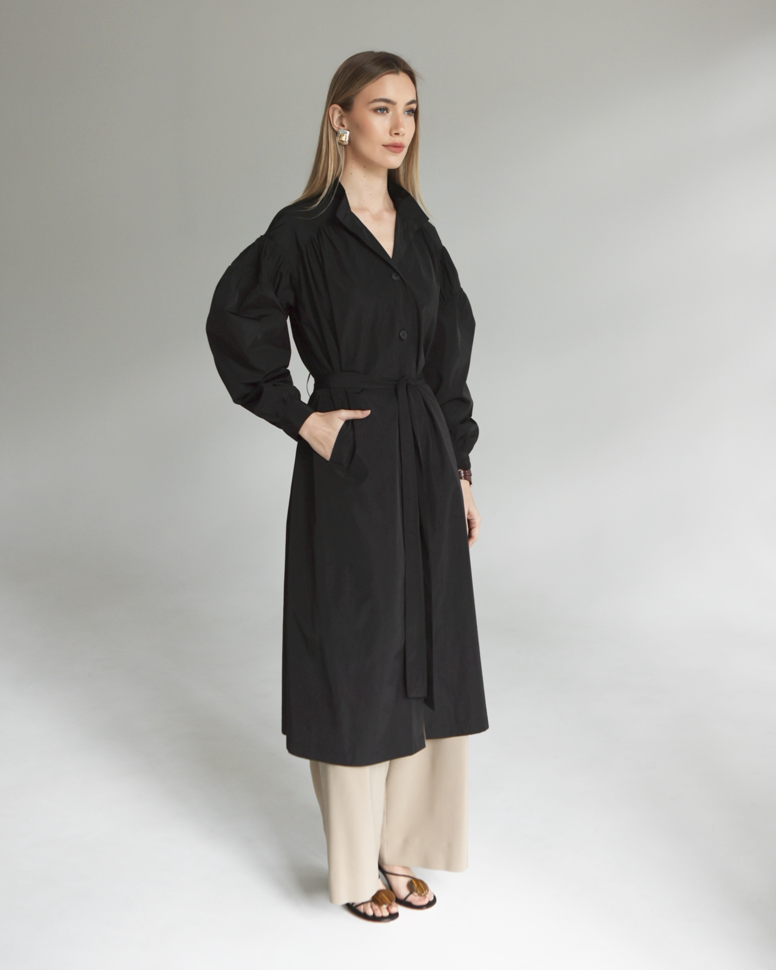 Sol Trench Black