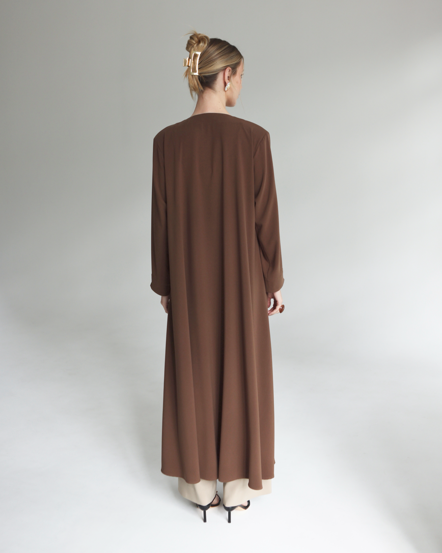 Milano Maxi Jacket Chocolate